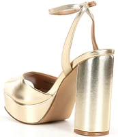 Steve Madden Lourdes Metallic Platform Dress Sandals