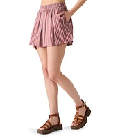Steve Madden Malena Stripe Pleated Shorts