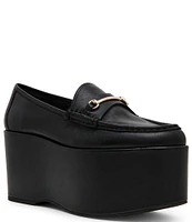 Steve Madden Maureen Leather Platform Loafers