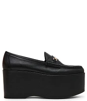 Steve Madden Maureen Leather Platform Loafers