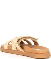 Steve Madden Mayven Raffia Platform Slide Sandals