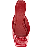 Steve Madden Meme Patent Leather Kitten Heel Dress Slides