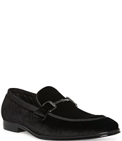 Steve Madden Men's Aahron Velvet Bit Embellishment Dress Slip-On Loafers