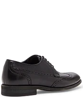 Steve Madden Men's Aamari Leather Wingtip Lace-Up Oxfords