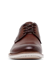 Steve Madden Men's Bader Leather Plain Toe Lace-Up Oxfords