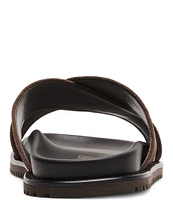 Steve Madden Men's Caloy Cross Band Suede Slide Sandals