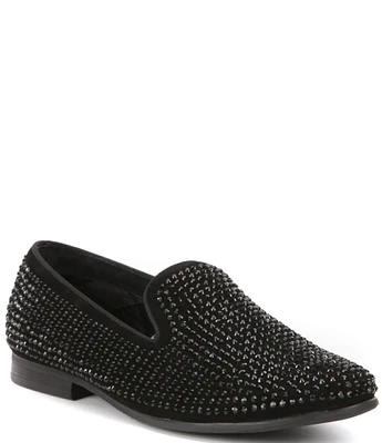 Steve Madden Men's Caviarr Crystal Embellishment Slip-On Loafers