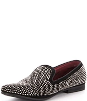 Steve Madden Men's Caviarr Crystal Embellishment Slip-On Loafers