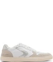 Steve Madden Men's Centre Leather Suede Detail Lace-Up Sneakers