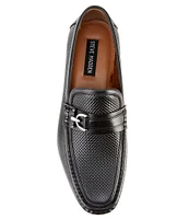 Steve Madden Men's Chivan Leather Bit Embellishment Dress Slip-Ons