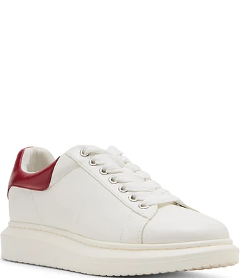 Steve Madden Men's Frosted Contrast Collar Leather Sneakers