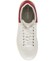 Steve Madden Men's Frosted Contrast Collar Leather Sneakers