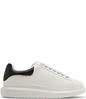 Steve Madden Men's Frosted Contrast Collar Leather Sneakers