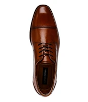 Steve Madden Men's Gerell Leather Cap Toe Dress Oxfords