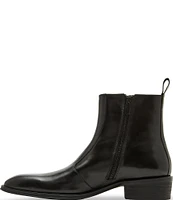 Steve Madden Men's Haynes Leather Side Zip Dress Boot