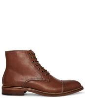 Steve Madden Men's Hodge Cap Toe Lace-Up Leather Boots