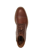 Steve Madden Men's Hodge Cap Toe Lace-Up Leather Boots