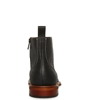 Steve Madden Men's Holger Lace-Up Moc-Toe Leather Boots