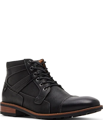 Steve Madden Men's Jotting Leather Cap Toe Boots