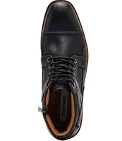 Steve Madden Men's Jotting Leather Cap Toe Boots