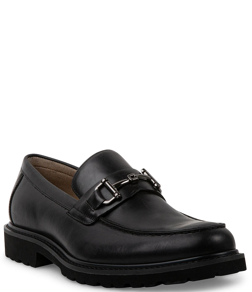 Steve Madden Men's Karver Leather Bit Detail Lug Loafers