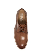 Steve Madden Men's Kattin Leather Plain Toe Lace-Up Oxfords