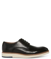 Steve Madden Men's Kattin Leather Plain Toe Lace-Up Oxfords