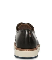 Steve Madden Men's Kattin Leather Plain Toe Lace-Up Oxfords