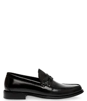 Steve Madden Men's Marvyn Leather Slip-On Dress Penny Loafers