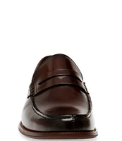 Steve Madden Men's Marvyn Leather Slip-On Dress Penny Loafers