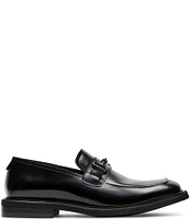 Steve Madden Men's Paulson Sqaure Toe Leather Bit Loafers