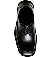 Steve Madden Men's Pippen Sqaure Toe Leather Lace-Up Oxfords