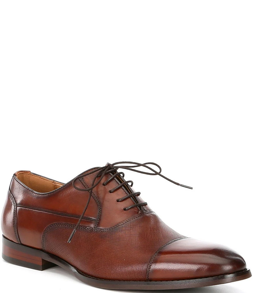 Steve Madden Men's Proctr Leather Cap Toe Oxfords