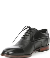 Steve Madden Men's Proctr Leather Cap Toe Oxfords