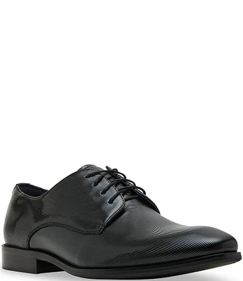 Steve Madden Men's Promoted Patent Lace-Up Oxfords