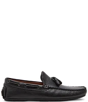 Steve Madden Men's Saxxen Leather Tassel Driving Mocassins