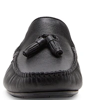 Steve Madden Men's Saxxen Leather Tassel Driving Mocassins