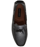 Steve Madden Men's Saxxen Leather Tassel Driving Mocassins