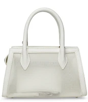Steve Madden Mesh Pearl Top Handle Crossbody Bag