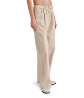 Steve Madden Minorca Railroad Stripe Drawcord Wide Leg Pants