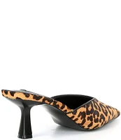 Steve Madden Mod-A Leopard Haircalf Mules