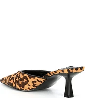 Steve Madden Mod-A Leopard Haircalf Mules