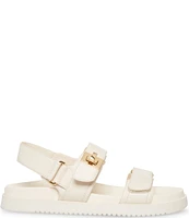 Steve Madden Mona Leather Platform Buckle Detail Dad Sandals