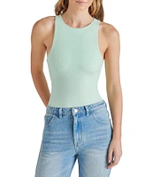 Steve Madden Nico Knit Crew Neck Sleeveless Bodysuit