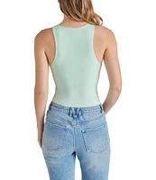 Steve Madden Nico Knit Crew Neck Sleeveless Bodysuit