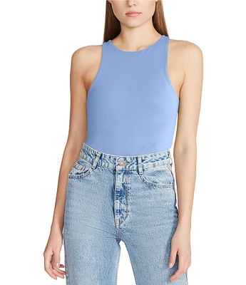 Steve Madden Nico Knit Crew Neck Sleeveless Bodysuit