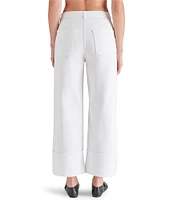 Steve Madden Noelie Wide Leg Cuffed Jeans