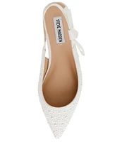 Steve Madden Olsen-P Pearl Pointed Toe Slingback Dress Flats