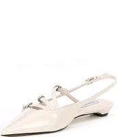 Steve Madden Peony Patent Slingback Point Toe Flats