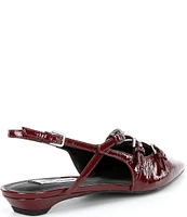 Steve Madden Peony Patent Slingback Point Toe Flats